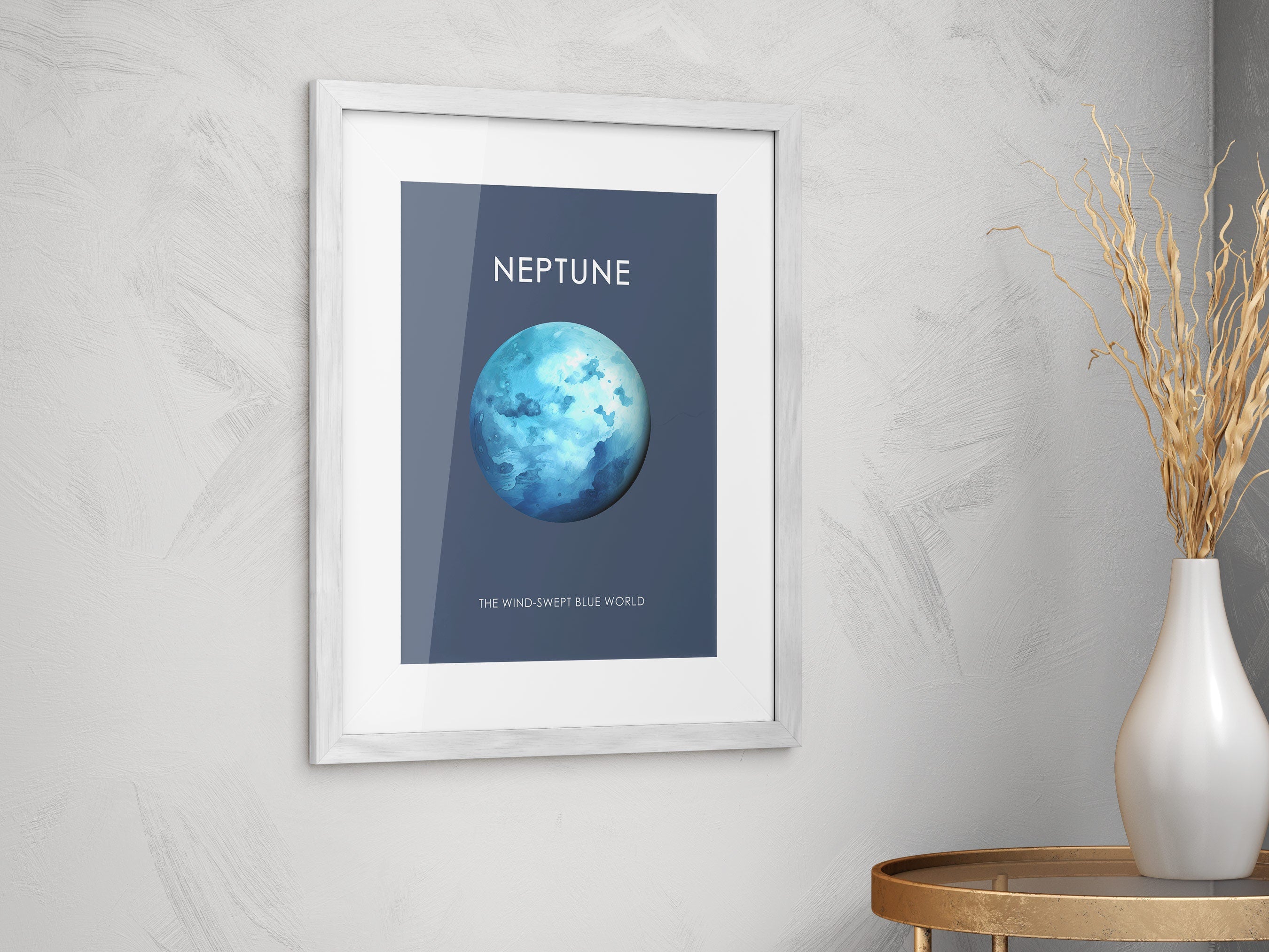 Kids Educational Science Poster, Planet Neptune Print