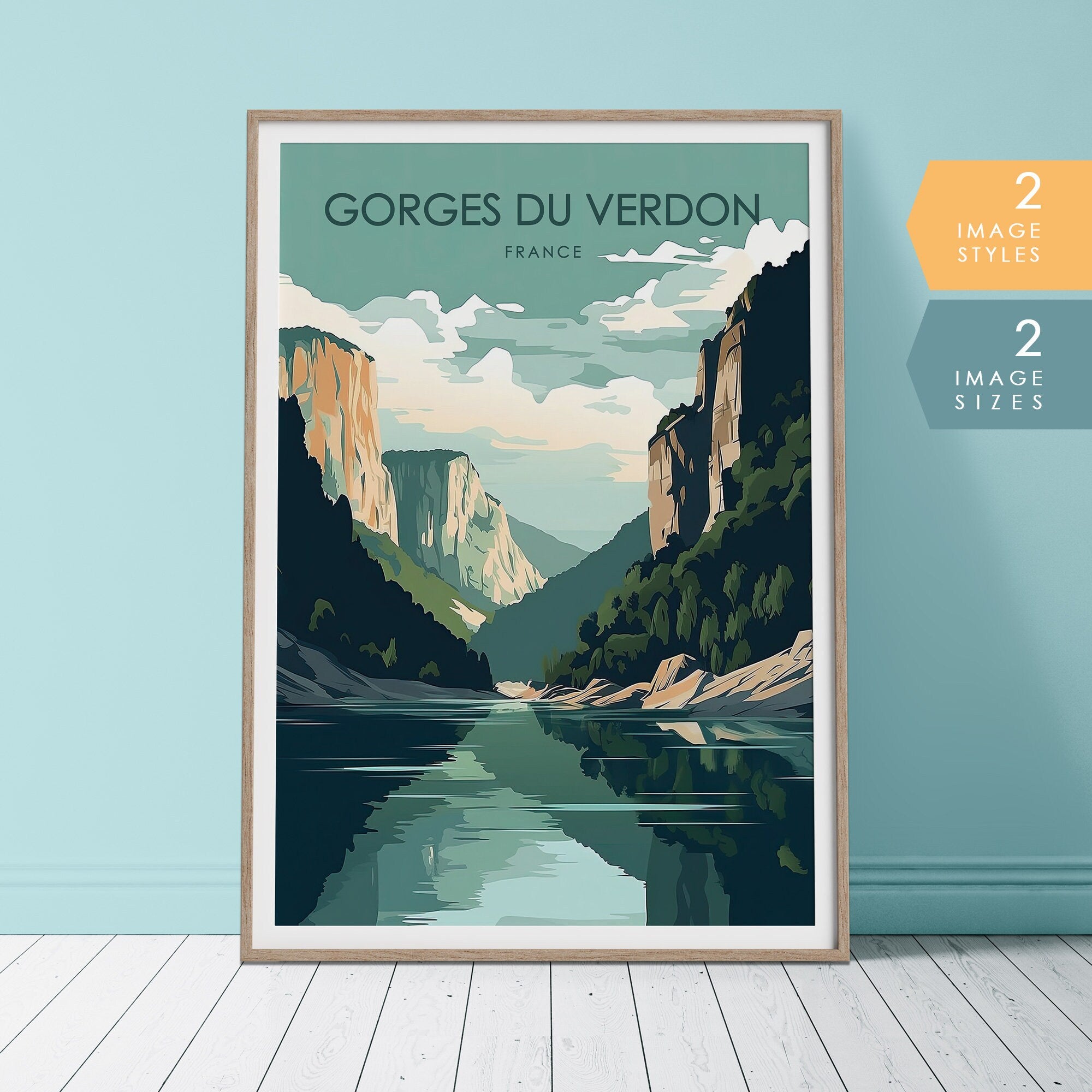 Gorges du Verdon France Travel Poster