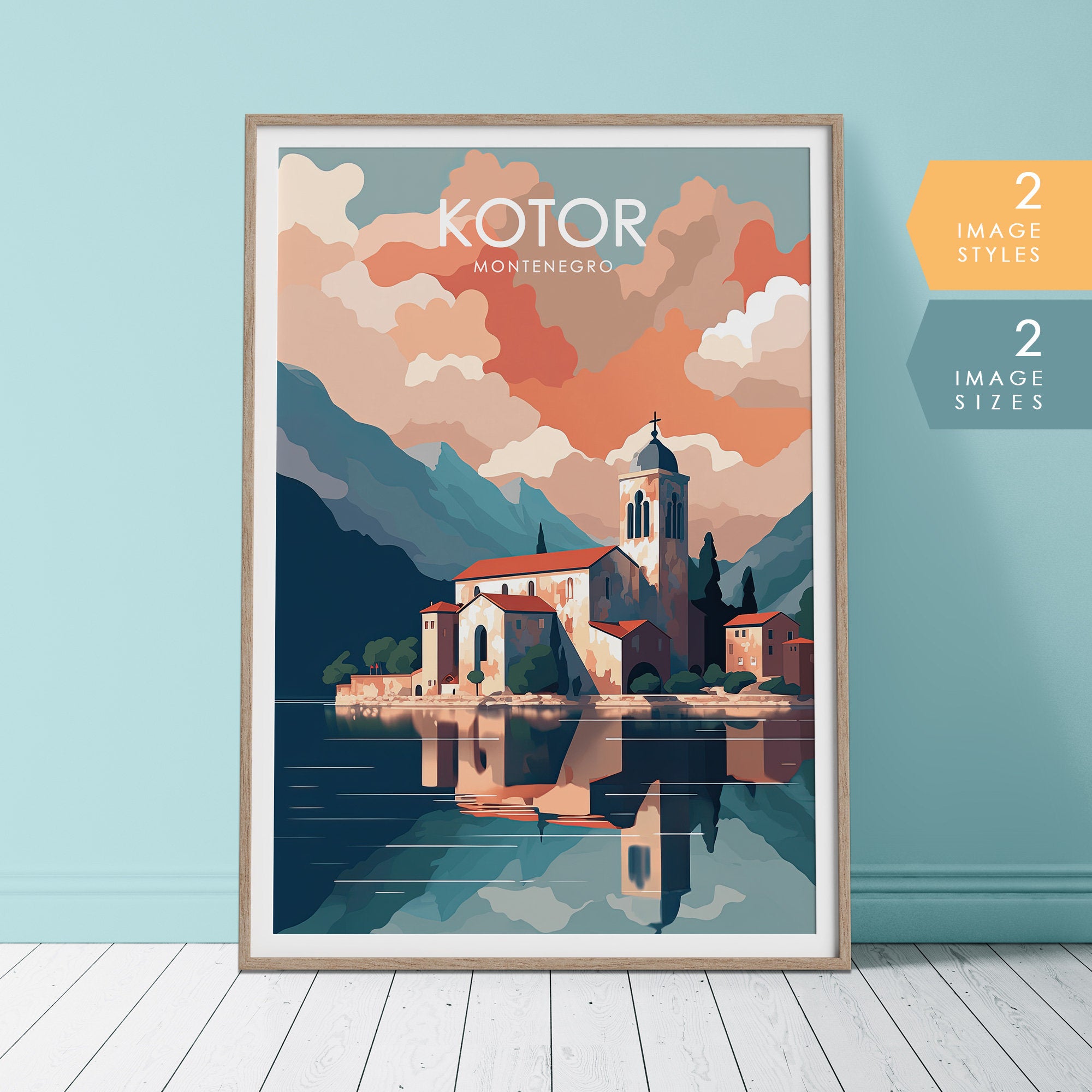 Kotor Montenegro Travel Poster