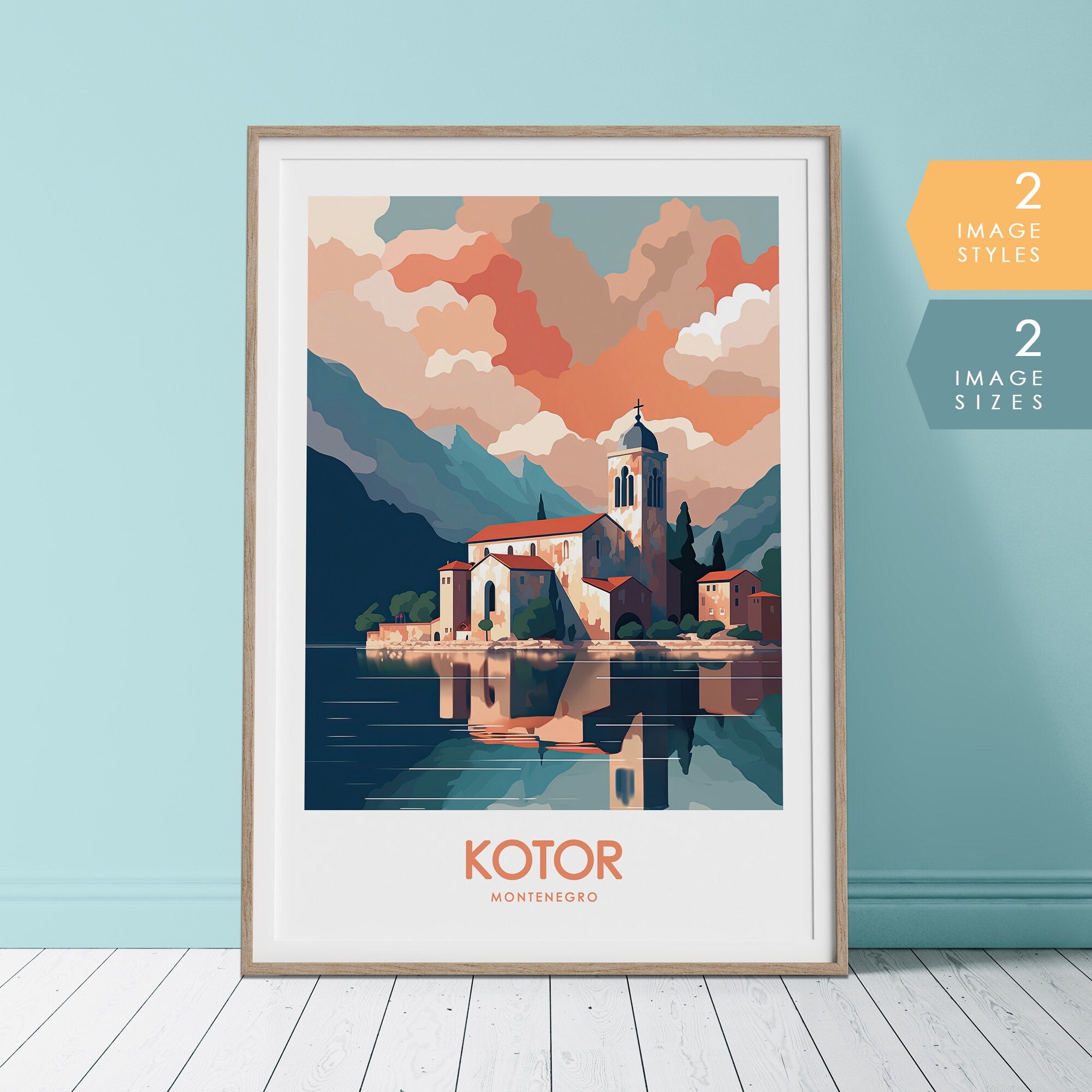 Kotor Montenegro Travel Poster