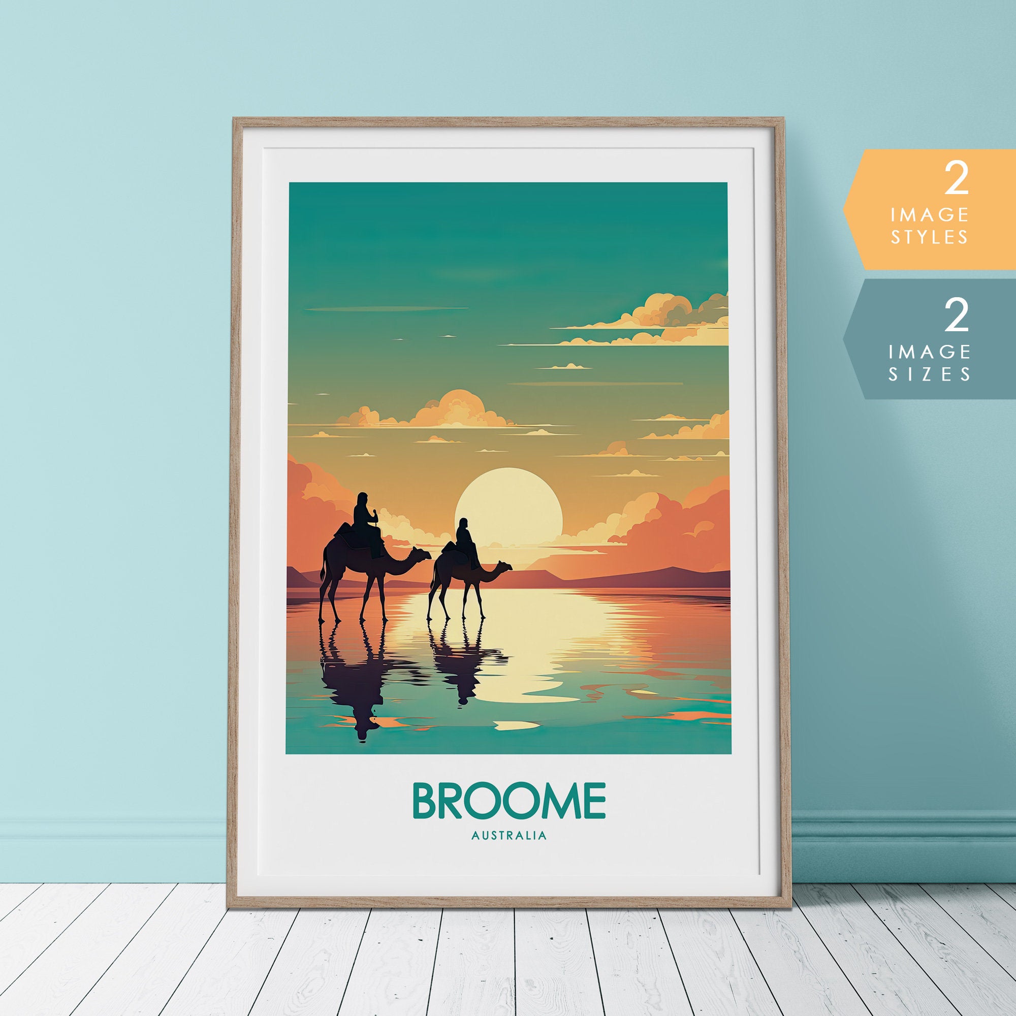 Broome Australia Travel Poster