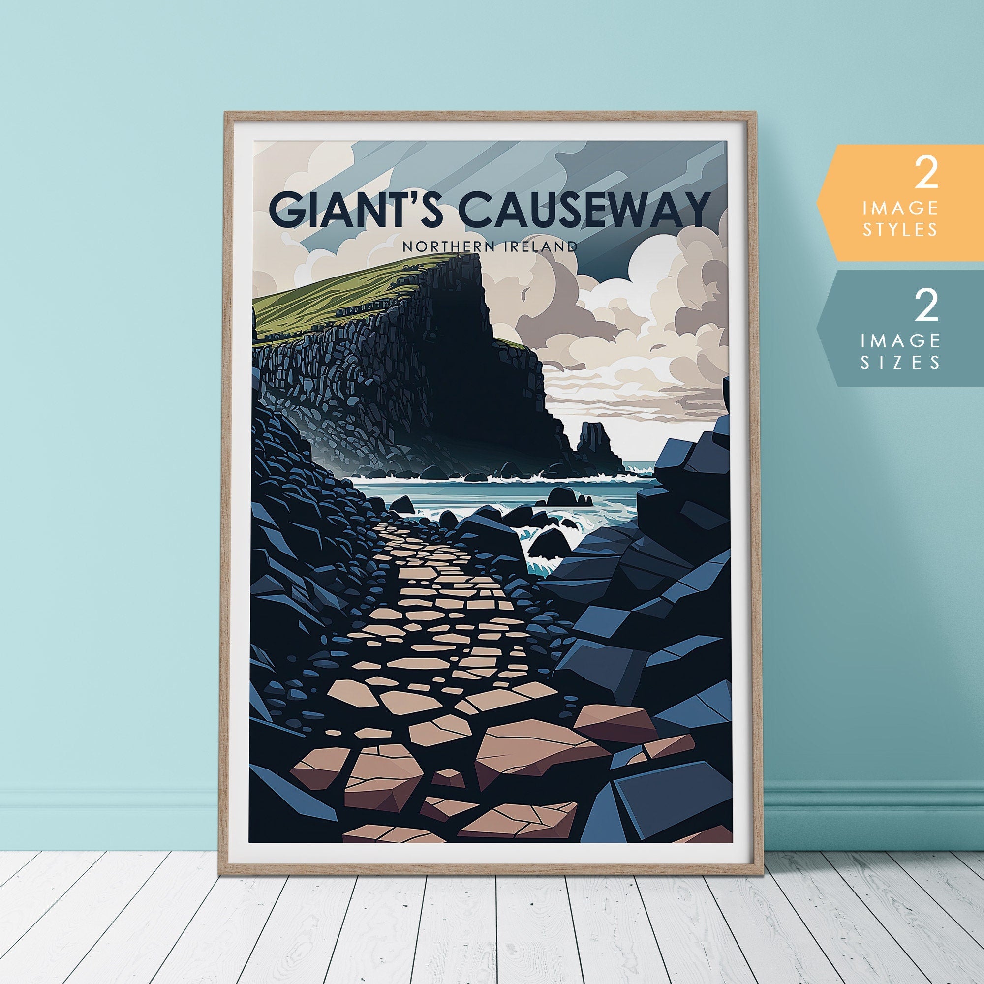 Giant's Causeway Travel Poster