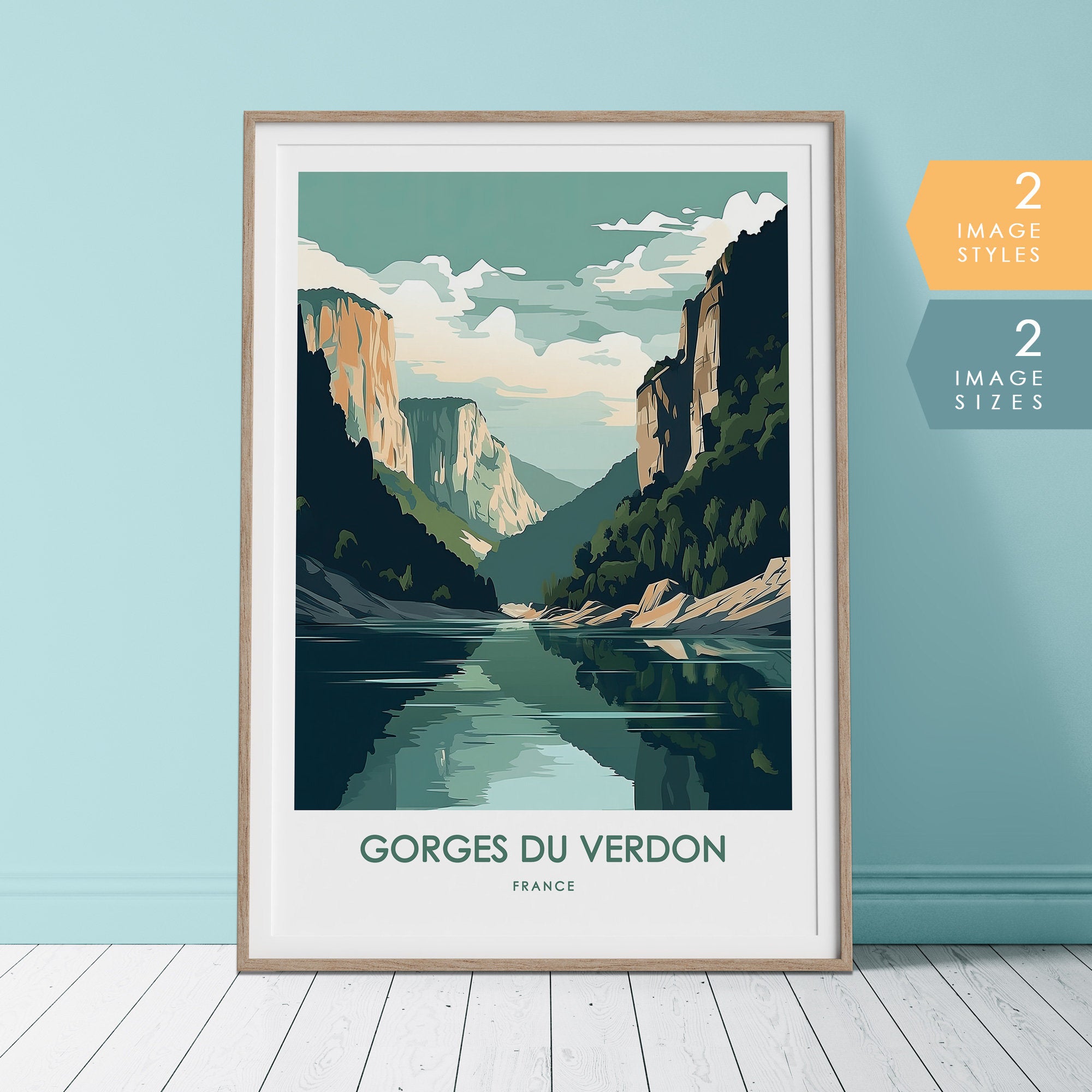 Gorges du Verdon France Travel Poster