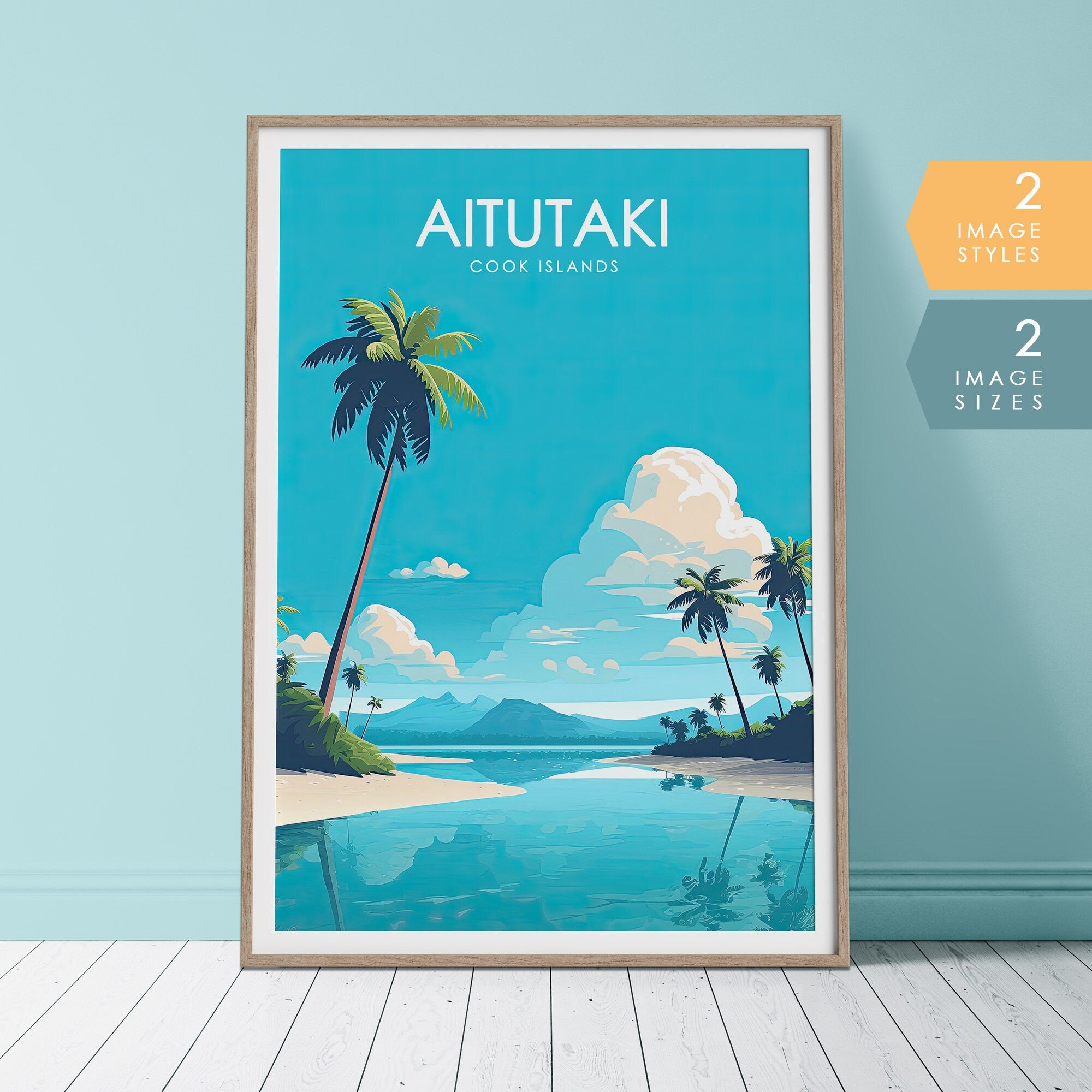 Aitutaki, Cook Islands Travel Poster