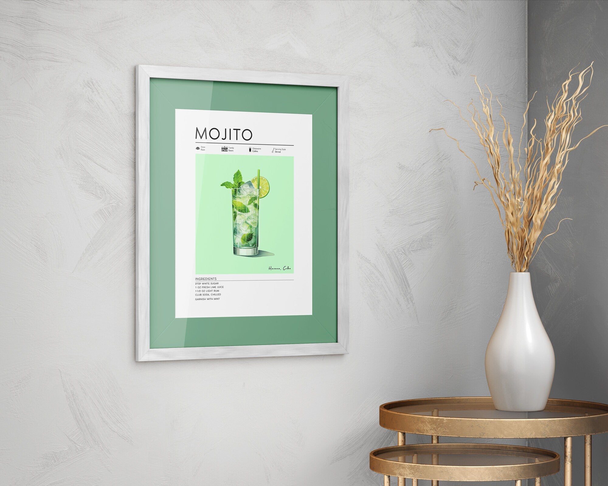 Mojito Cocktail Poster