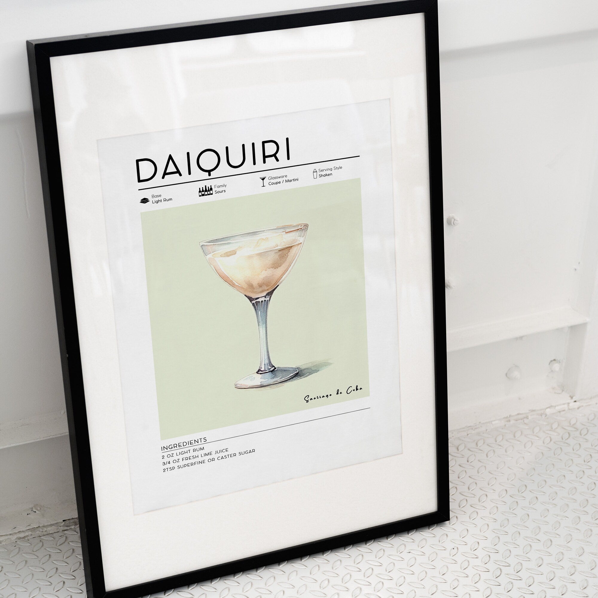 Daiquiri Cocktail Poster