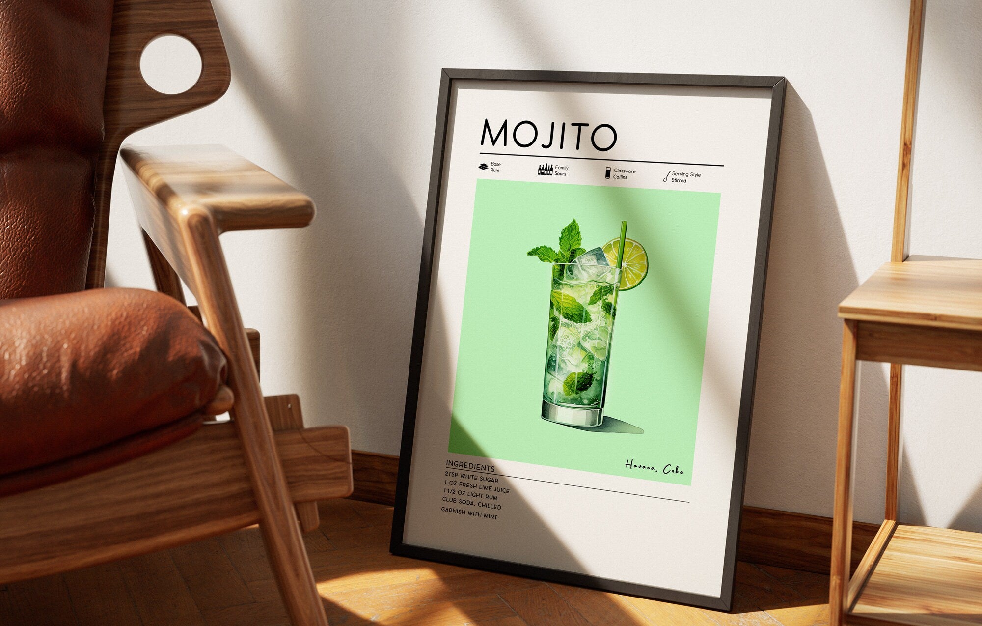 Mojito Cocktail Poster