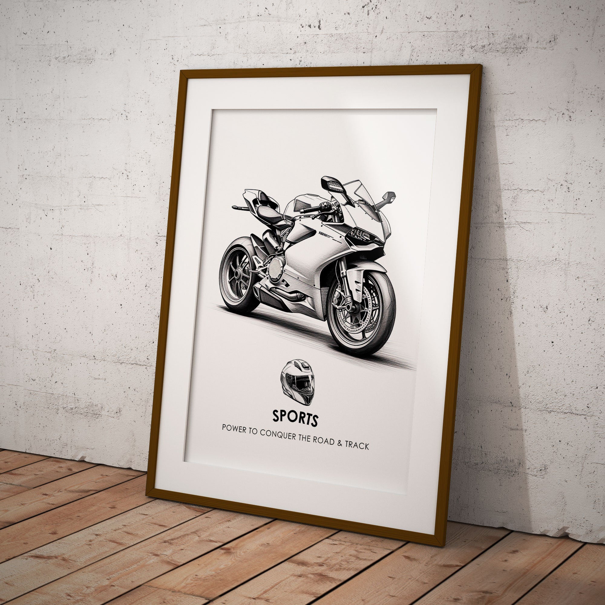 Kids Wall Art, Ducati Sports Motorcycle Poster