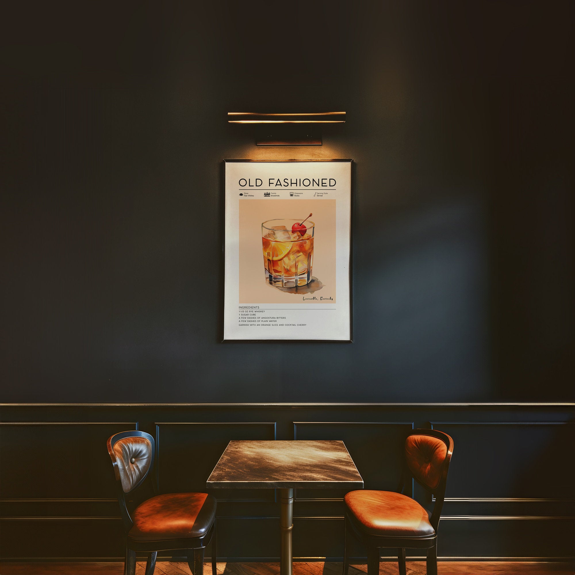 Set of 6 Classic Cocktail Posters