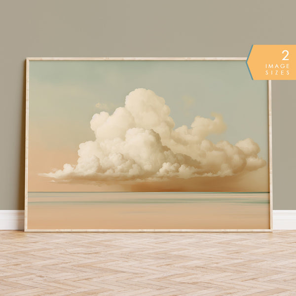 NATURAL BEIGE LANDSCAPE PRINT A2 アートポスター Set of 3 Watercolour Forest Prints, Beige Orange Green