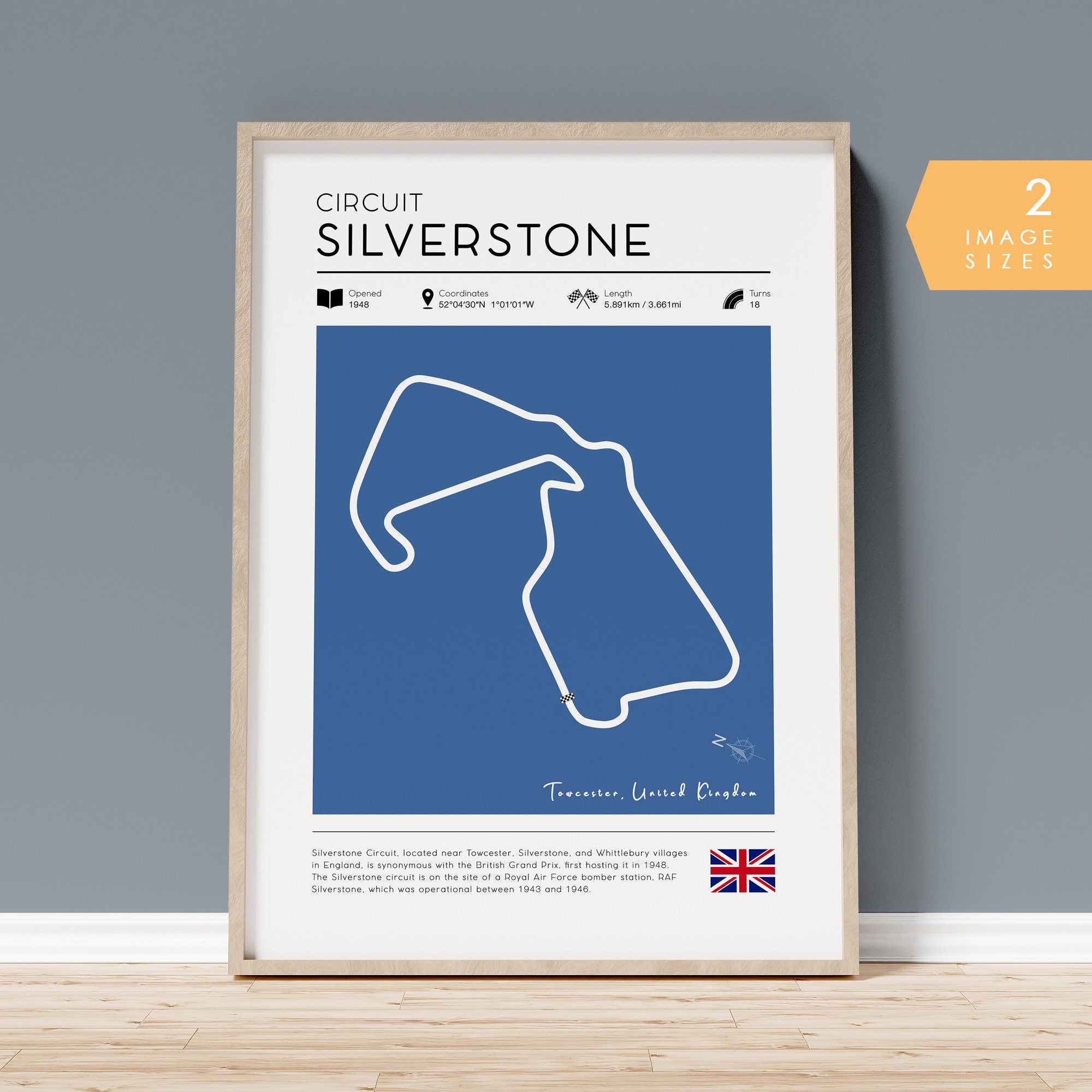 F1 Circuit Poster - Silverstone