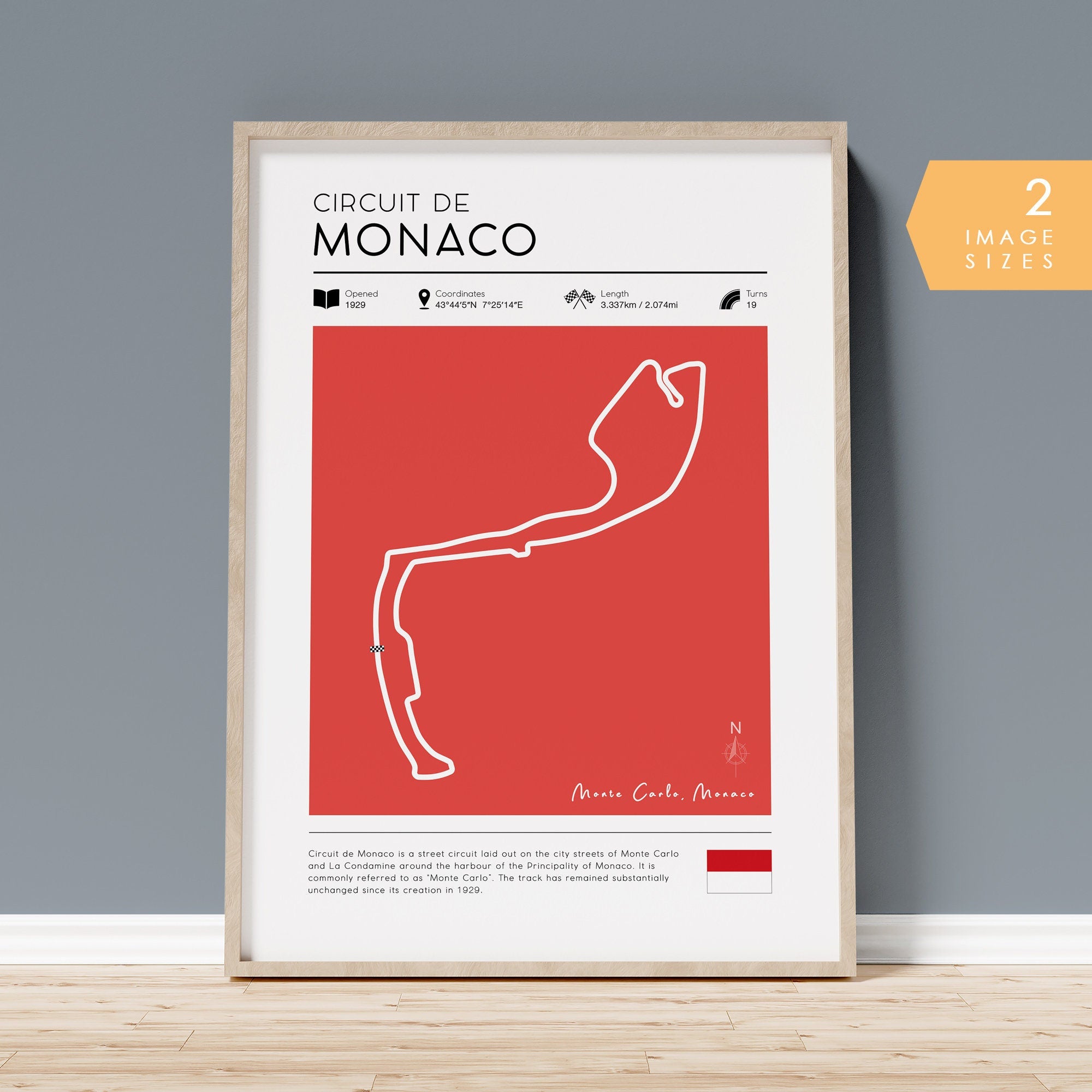 F1 Circuit Poster - Circuit de Monaco