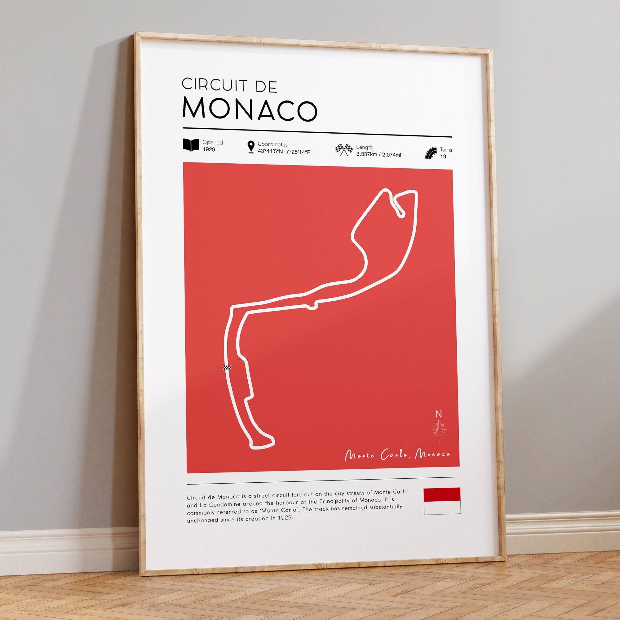 F1 Circuit Poster - Circuit de Monaco