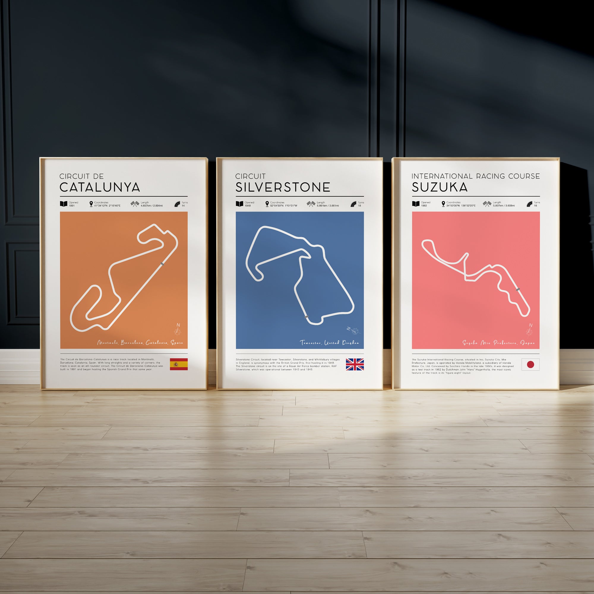 Set of F1 Circuit Poster Prints